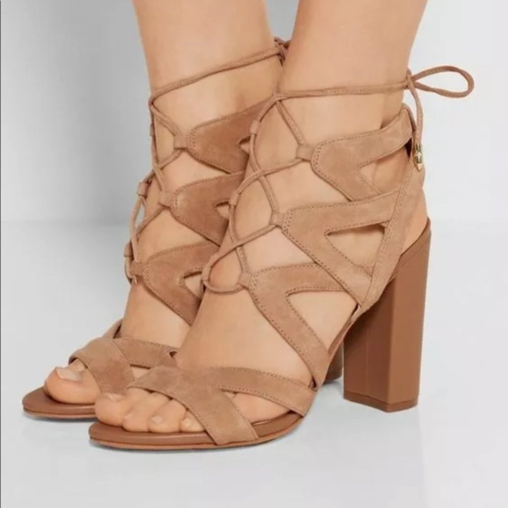 Sam Edelman Yardley Lace-Up Suede Sandal